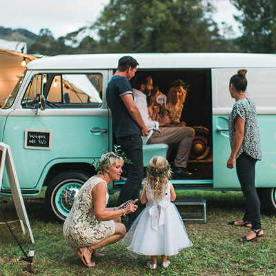 festival wedding, photo booth hire, new zealand photobooth hire, prop hire, wedding styling auckland, one lovely day, one little wagon, nordica photography
